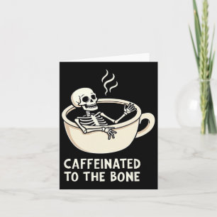 Kaffeinig auf den sonnigen Skelettkaffee Lover Karte