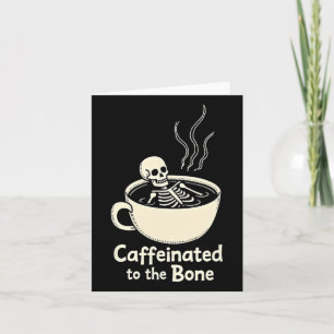 Kaffeinig auf den sonnigen Skelettkaffee Lover Karte