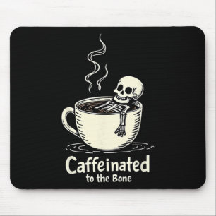 Kaffeinig auf den sonnigen Skelettkaffee Lover Mousepad