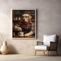 Kaffeinine in gemütlicher Flanelle