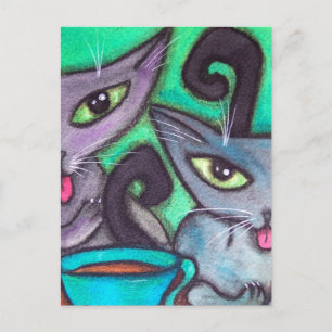 KAFFEKATZEN POSTKARTE