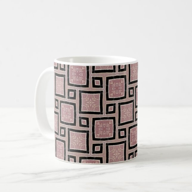 Kaffemugg Mugg Rosa Lila Hilma Kaffeetasse (Vorderseite Links)