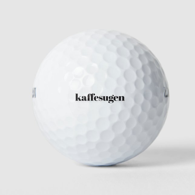 Kaffesugen Golf Ball (Vorderseite)