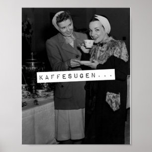 Kaffesugen Swedish Sprichwort für Need a coffee T- Poster