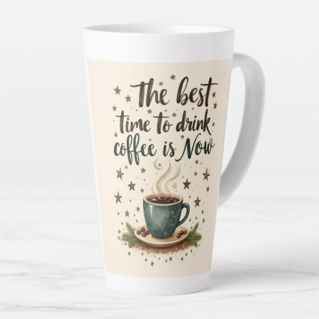 Kaffezeit beginnt jetzt milchtasse (Rechte Ecke)