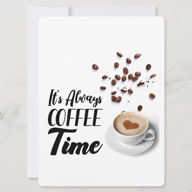 KAFFEZEIT FEIERTAGSKARTE (Vorderseite)