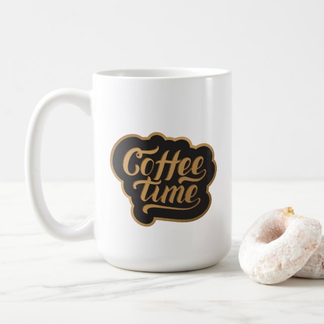 Kaffezeit Kaffeetasse (Mit Donut)
