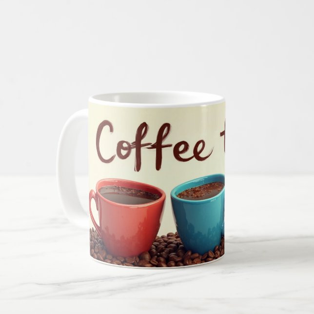 Kaffezeit Kaffeetasse (Vorderseite Links)