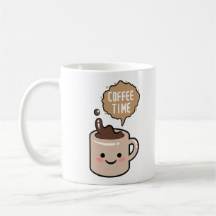 Kaffezeit lustiger kawaii Kaffee Kaffeetasse