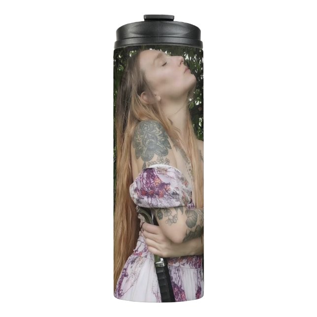 Kaffezeit mit WoodlandRealm Thermosbecher (Vorderseite)