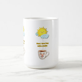 Kaffezeit – Süße lächelnde Tasse