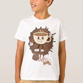 **Kaffezeit – Süße lächelnde Tasse Dampf T-Shirt