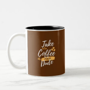 KAFFEZEIT ZWEIFARBIGE TASSE