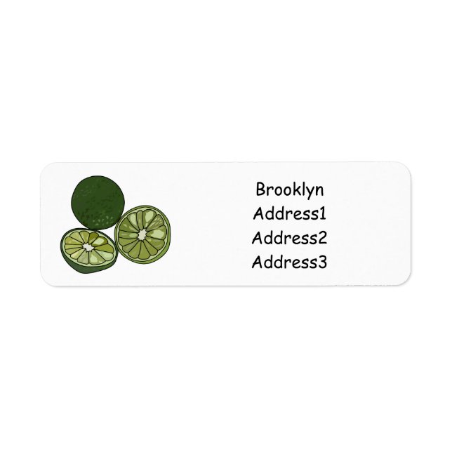 Kaffir Limon Cartoon Illustration (Vorne)