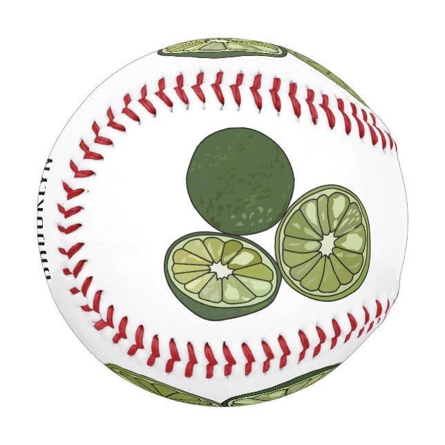 Kaffir Limon Cartoon Illustration Baseball (Vorderseite Links)