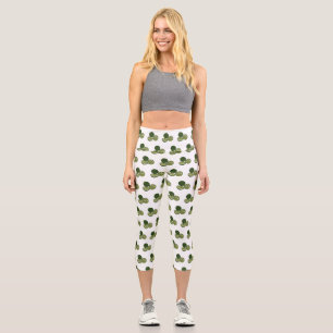 Kaffir Limon Cartoon Illustration Capri Leggings