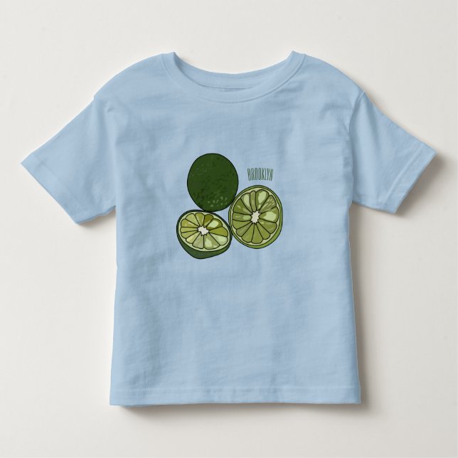 Kaffir Limon Cartoon Illustration Kleinkind T-shirt (Vorderseite)