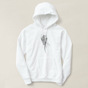 Käfig Schwarz Weiß Abstrakte Stammes-Tattoo-Kunst Hoodie