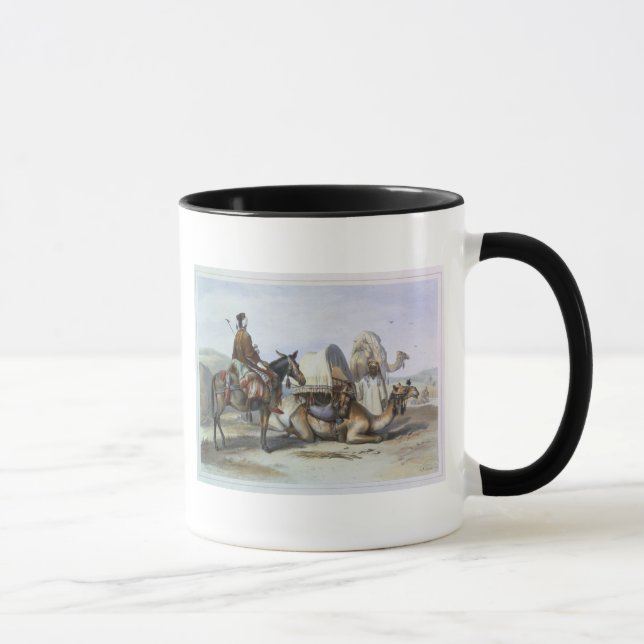 Kafila mit einem Kamel, das ein Hodesh, Tasse (Rechts)