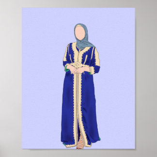 Kaftan - Marokkanischer traditioneller Kaftan Poster