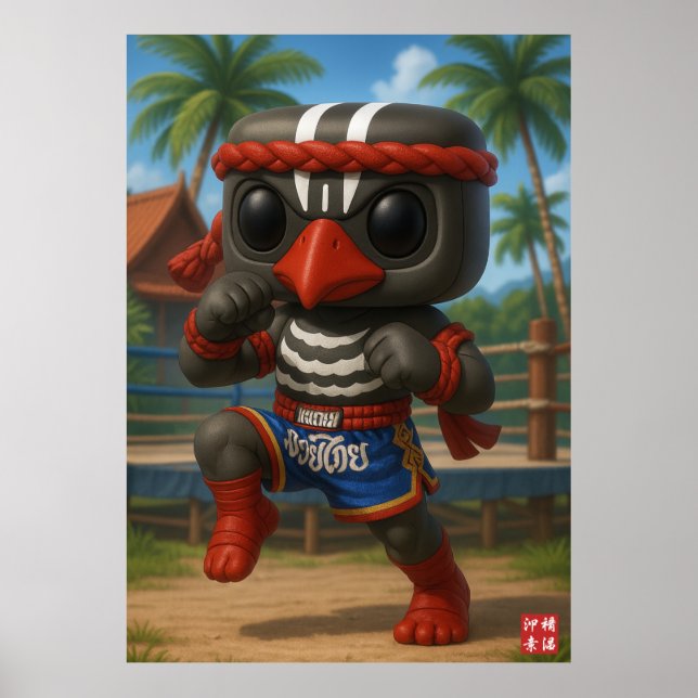 Kagu Muay Thai Fighter Poster (Vorne)