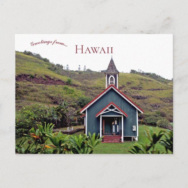 Kahakuloa Hawaiian Congregational Church Hawaii Postkarte (Vorderseite)