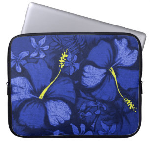 Kahala Hibiskus Hawaiian Lava Rock Illustration Laptopschutzhülle