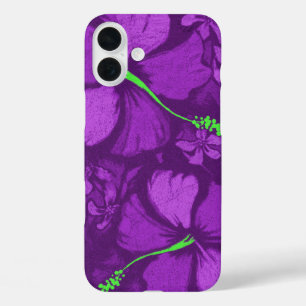 Kahala Hibiskus Hawaiian Lava Rock Violet iPhone 16 Plus Hülle