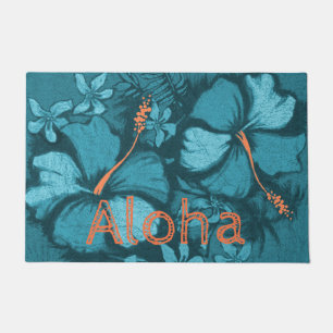 Kahala Hibiskus-hawaiischer Lava-Felsen Aloha Fußmatte