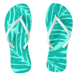 Kahanu Garden Hawaiian Palm Blätter Flip Flops
