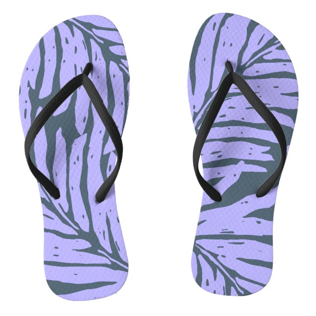Kahanu Garden Hawaiian Palm Blätter Flip Flops (Fußbett)