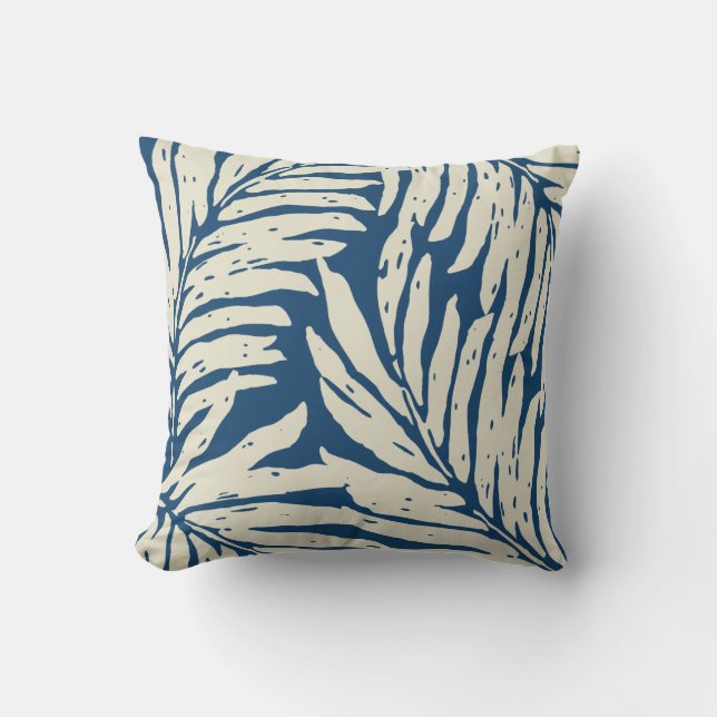 Kahanu Garten-hawaiische Palmblätter umschaltbar Kissen (Vorderseite)