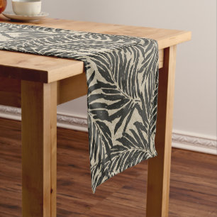 Kahanu Palms Hawaiian Linen Texture Kurzer Tischläufer