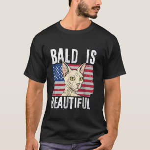 Kahl ist schön 4. Juli Unabhängigkeitstag Glatze T-Shirt
