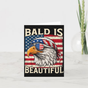 Kahl Ist Schön 4. Juli USA Patriotisch Lustig Karte