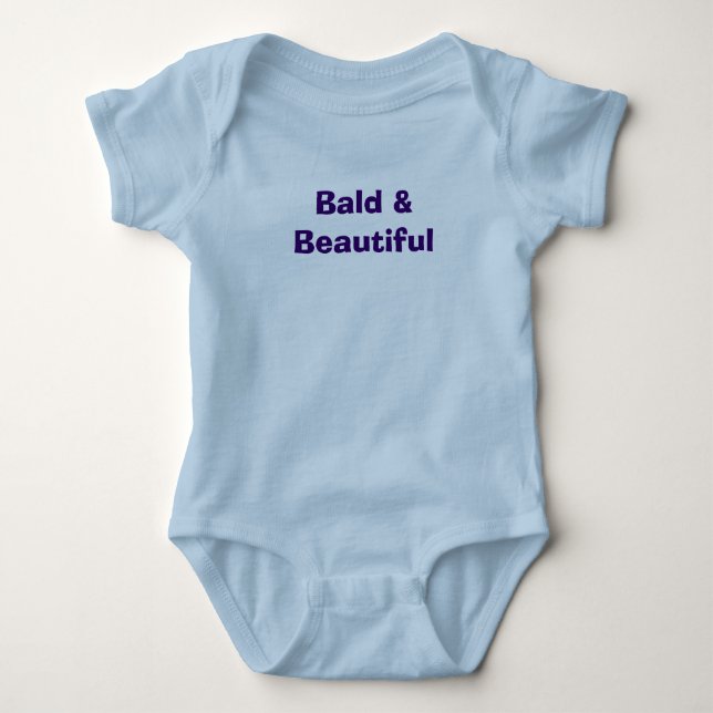 "Kahl u. schön Baby Strampler (Vorderseite)