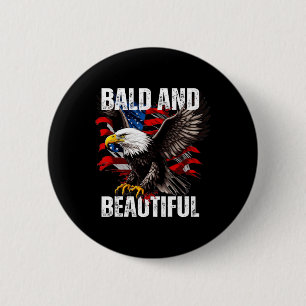 Kahl Und Schön 4. Juli Unabhängigkeitstag Ameri Button