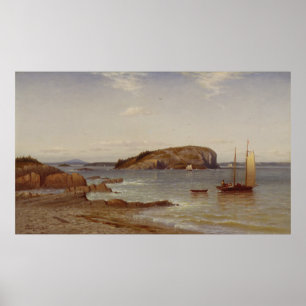 Kahle Stachelschwein-Insel   1868 Poster