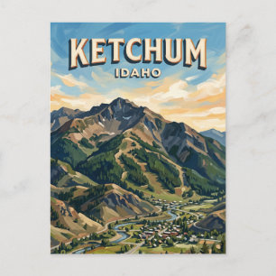 Kahlen Berg Ketchum Idaho Postkarte