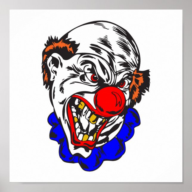 kahler böser Clown Poster (Vorne)
