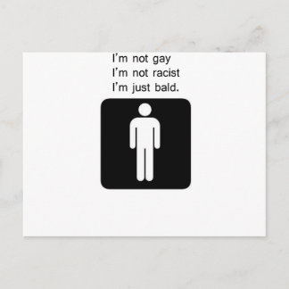 kahler Mann Postkarte