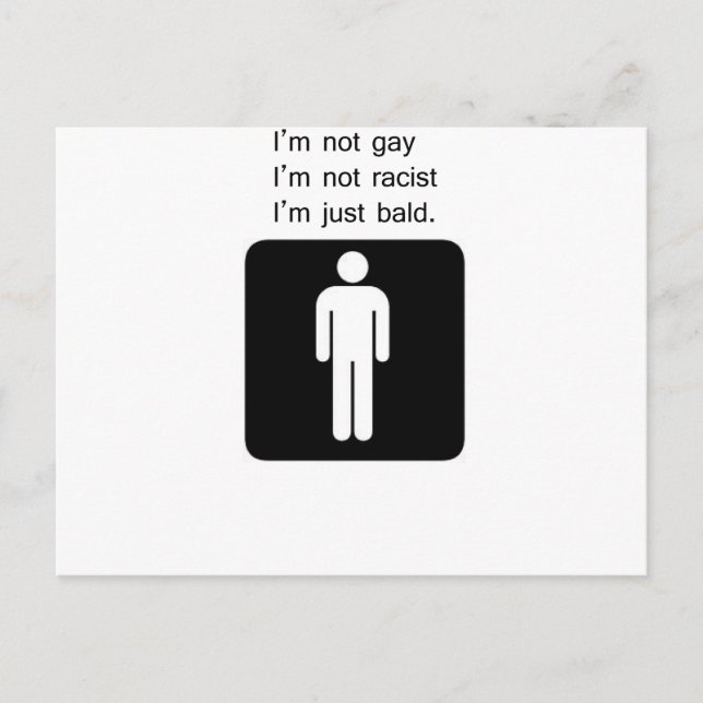 kahler Mann Postkarte (Vorderseite)