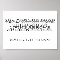 Kahlil Gibran Motivierend Poster
