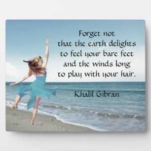 Kahlil Gibran on wind Fotoplatte