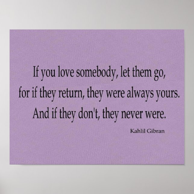 Kahlil Gibran Poster (Vorne)