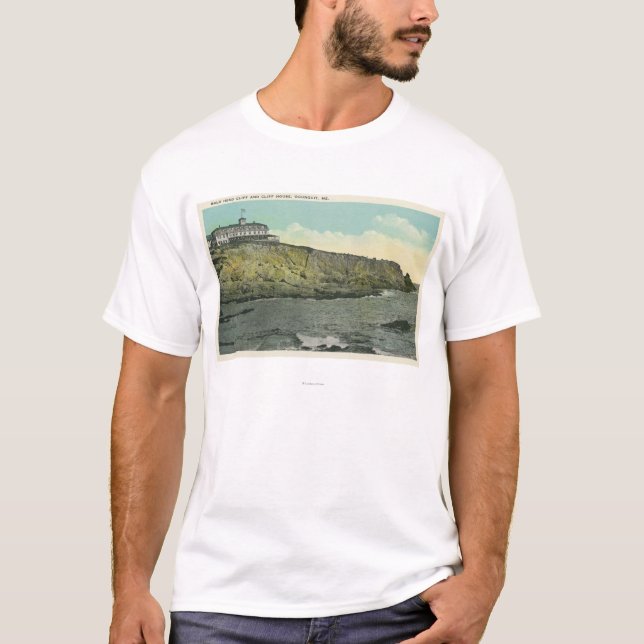 Kahlkopf-Klippe und Äußeres des Klippen-Hauses # T-Shirt (Vorderseite)