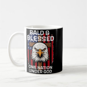 Kahlköpfiger Gesegneter Eine Nation Unter Gott Adl Kaffeetasse