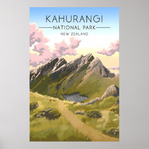 Kahurangi Nationalpark Neuseeland Reiseplakat Poster