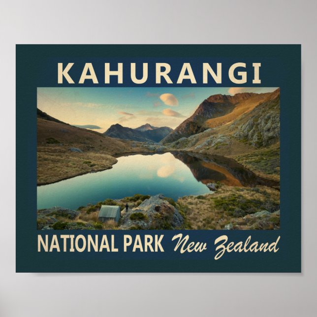 Kahurangi Nationalpark Neuseeland Vintag Poster (Vorne)