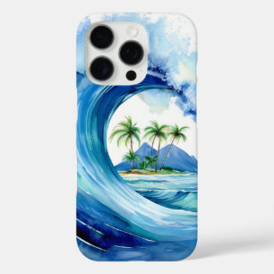 Kai Aloha Island Watercolor Wave iPhone 16 Pro Hülle